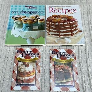 Better Homes and Garden annual recipes books. 03, 04 and 2 supplements from 03